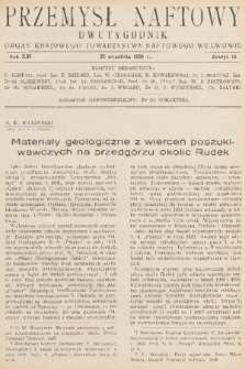 Przemysł Naftowy : dwutygodnik : organ Krajowego Towarzystwa Naftowego we Lwowie. R.13, 1938, Zeszyt 18