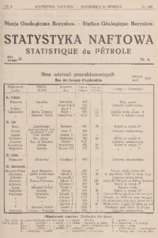 Statystyka Naftowa. R.2, 1927, nr 8