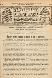 Gazeta Podhalańska. 1922, nr 25