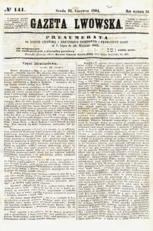 Gazeta Lwowska. 1864, nr 141
