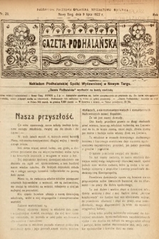 Gazeta Podhalańska. 1922, nr 28