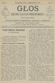 Głos Ziemi Sandomierskiej : dwutygodnik poświęcony sprawom gospodarczym, społecznym i politycznym. R.1, 1901, nr 10