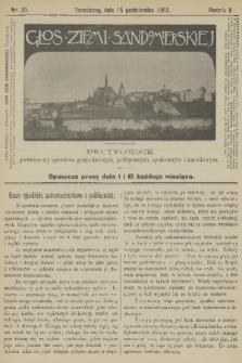 Głos Ziemi Sandomierskiej : dwutygodnik poświęcony sprawom gospodarczym, politycznym, społecznym i narodowym. R.2, 1902, nr 23