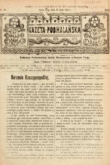 Gazeta Podhalańska. 1922, nr 30