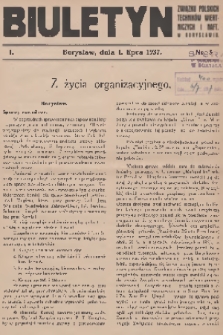 Biuletyn Związku Polskich Techników Wiertniczych i Naft. w Borysławiu. [R.]1, 1937, nr 3