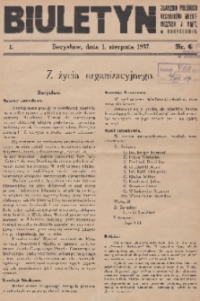 Biuletyn Związku Polskich Techników Wiertniczych i Naft. w Borysławiu. [R.]1, 1937, nr 4