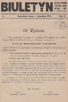 Biuletyn Związku Polskich Techników Wiertniczych i Naft. w Borysławiu. [R.]1, 1937, nr 5