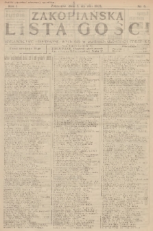 Zakopiańska Lista Gości : wydawnictwo perjodyczne, wychodzi w sezonach głównych codziennie. R.1, 1928, nr 6