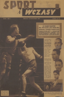 Sport i Wczasy. R.1, 1947, nr 1