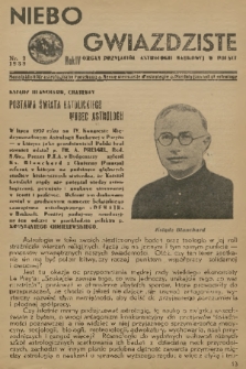 Niebo Gwiaździste : Organ Przyjaciół Astrologii Naukowej w Polsce. R.4, 1938, nr 2