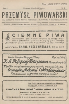 Przemysł Piwowarski : organ Centralnego Związku Przemysłu Piwowarskiego i Słodowniczego w Rzeczypospolitej Polskiej. R.6, 1928, № 21