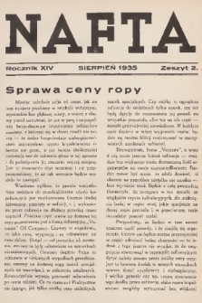 Nafta. R.14, 1935, Zeszyt 2