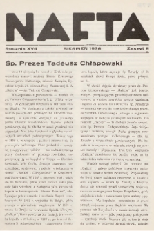 Nafta. R.17, 1938, Zeszyt 8