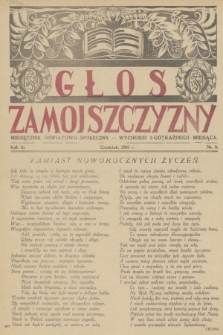 Głos Zamojszczyzny : miesięcznik oświatowo - społeczny. R.3, 1930, nr 9