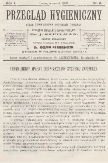 Przegląd Hygieniczny : organ Towarzystwa Przyjaciół Zdrowia. R.1, 1902, nr 9 + wkładka