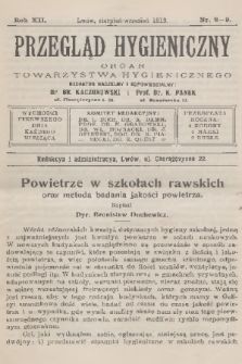 Przegląd Hygieniczny : organ Towarzystwa Hygienicznego. R.12, 1913, nr 8-9