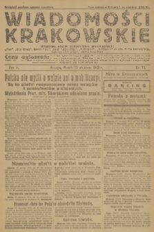 Wiadomości Krakowskie : wspólny organ dzienników krakowskich : „Czas”, „Głos Narodu”, „Goniec Krak.”, „Ilustr. Kuryer Codz.”, „N. Reforma”, „N. Dziennik” na czas strajku drukarzy krak. R.2, 1923, nr 14