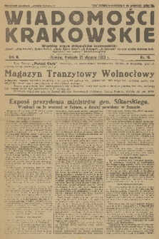 Wiadomości Krakowskie : wspólny organ dzienników krakowskich : „Czas”, „Głos Narodu”, „Goniec Krak.”, „Ilustr. Kuryer Codz.”, „N. Reforma”, „N. Dziennik” na czas strajku drukarzy krak. R.2, 1923, nr 16