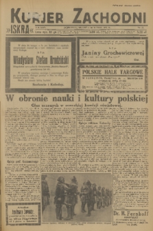 Kurjer Zachodni Iskra : dziennik polityczny, gospodarczy i literacki. R.24, 1933, nr 57