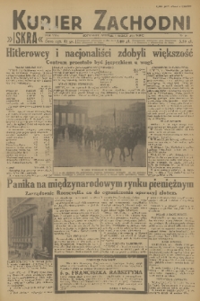 Kurjer Zachodni Iskra : dziennik polityczny, gospodarczy i literacki. R.24, 1933, nr 66