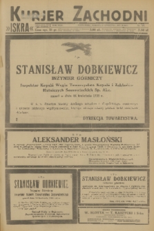 Kurjer Zachodni Iskra : dziennik polityczny, gospodarczy i literacki. R.24, 1933, nr 105