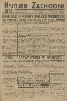 Kurjer Zachodni Iskra : dziennik polityczny, gospodarczy i literacki. R.24, 1933, nr 123