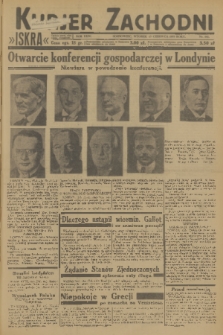 Kurjer Zachodni Iskra : dziennik polityczny, gospodarczy i literacki. R.24, 1933, nr 161