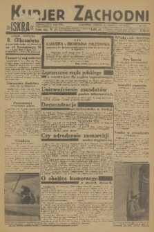 Kurjer Zachodni Iskra : dziennik polityczny, gospodarczy i literacki. R.24, 1933, nr 172