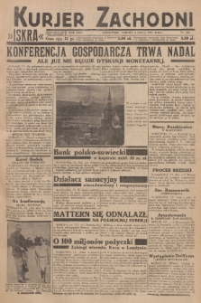 Kurjer Zachodni Iskra : dziennik polityczny, gospodarczy i literacki. R.24, 1933, nr 186