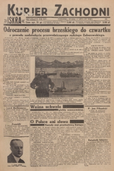 Kurjer Zachodni Iskra : dziennik polityczny, gospodarczy i literacki. R.24, 1933, nr 189