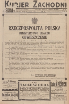 Kurjer Zachodni Iskra : dziennik polityczny, gospodarczy i literacki. R.24, 1933, nr 250
