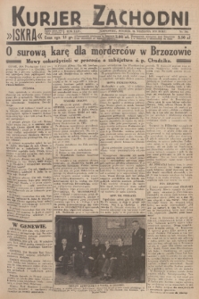 Kurjer Zachodni Iskra : dziennik polityczny, gospodarczy i literacki. R.24, 1933, nr 266