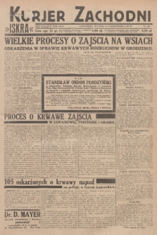 Kurjer Zachodni Iskra : dziennik polityczny, gospodarczy i literacki. R.24, 1933, nr 280