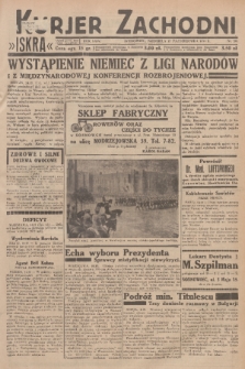 Kurjer Zachodni Iskra : dziennik polityczny, gospodarczy i literacki. R.24, 1933, nr 285