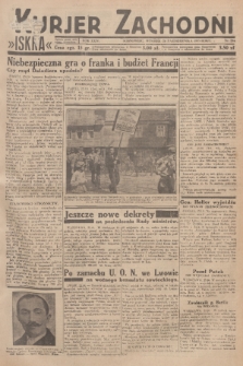 Kurjer Zachodni Iskra : dziennik polityczny, gospodarczy i literacki. R.24, 1933, nr 294