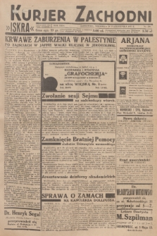 Kurjer Zachodni Iskra : dziennik polityczny, gospodarczy i literacki. R.24, 1933, nr 299