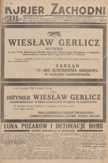 Kurjer Zachodni Iskra : dziennik polityczny, gospodarczy i literacki. R.24, 1933, nr 342