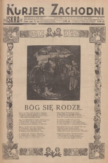 Kurjer Zachodni Iskra : dziennik polityczny, gospodarczy i literacki. R.24, 1933, nr 353