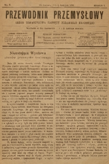 Przewodnik Przemysłowy : organ Towarzystwa Zachęty Przemysłu Krajowego. R.1, 1896, nr 7