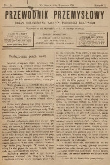 Przewodnik Przemysłowy : organ Towarzystwa Zachęty Przemysłu Krajowego. R.1, 1896, nr 12