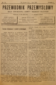 Przewodnik Przemysłowy : organ Towarzystwa Zachęty Przemysłu Krajowego. R.1, 1896, nr 13