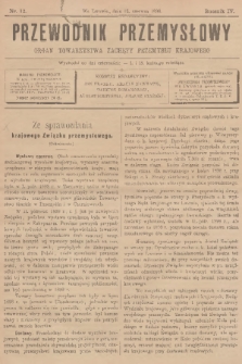 Przewodnik Przemysłowy : organ Towarzystwa Zachęty Przemysłu Krajowego. R.4, 1899, nr 12
