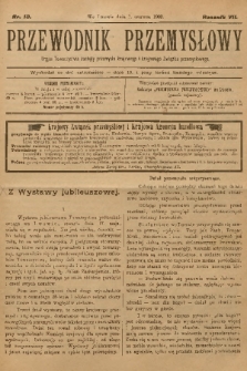 Przewodnik Przemysłowy : organ Towarzystwa zachęty przemysłu krajowego i krajowego Związku przemysłowego. R.7, 1902, nr 10