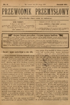 Przewodnik Przemysłowy. R.8, 1903, nr 4