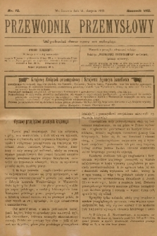 Przewodnik Przemysłowy. R.8, 1903, nr 16