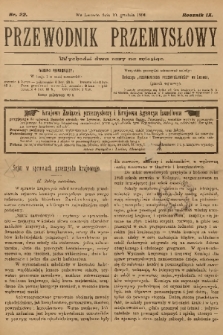 Przewodnik Przemysłowy. R.9, 1904, nr 22