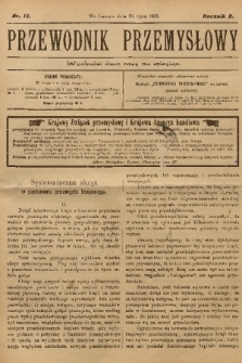 Przewodnik Przemysłowy. R.10, 1905, nr 13