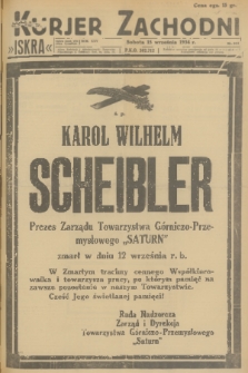 Kurjer Zachodni Iskra. R.25, 1934, nr 253