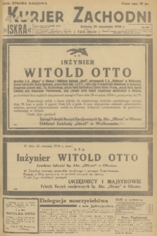 Kurjer Zachodni Iskra. R.25, 1934, nr 267