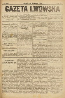 Gazeta Lwowska. 1896, nr 217